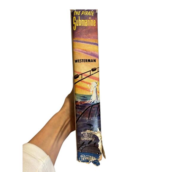 VTG 1945 Book "The Pirate Submarine" by Percy F. Westerman, HC, DJ - Picture 4 of 5